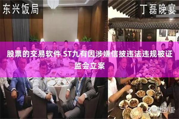 股票的交易软件 ST九有因涉嫌信披违法违规被证监会立案