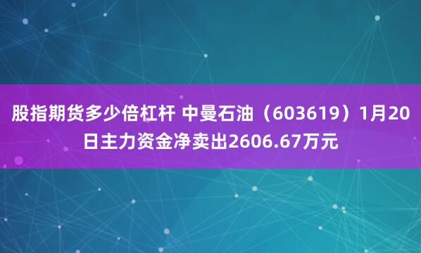 股指期货多少倍杠杆 中曼石油（603619）1月20日主力资金净卖出2606.67万元